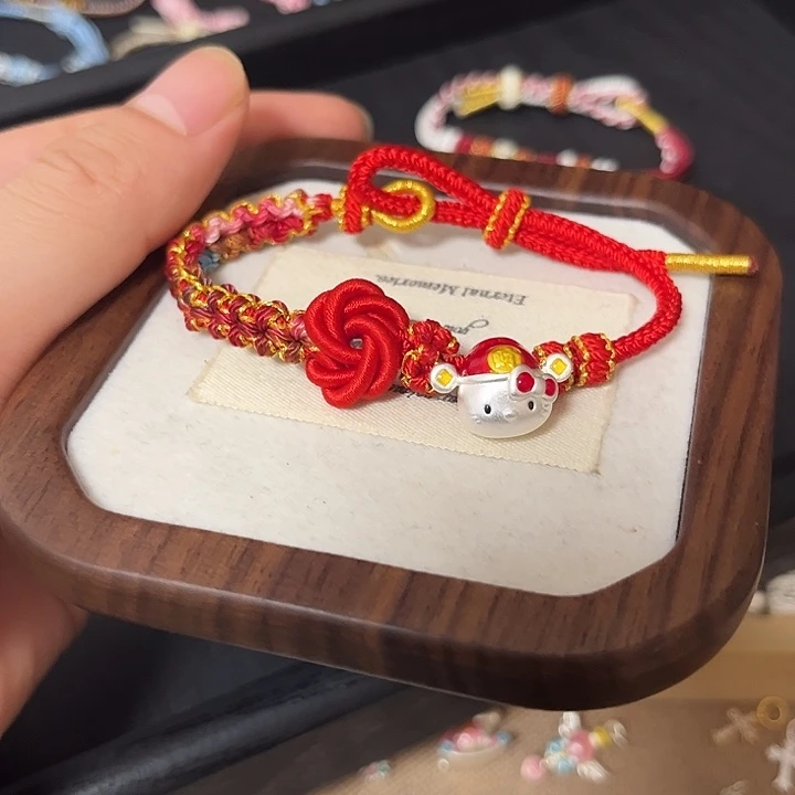 足银布艺财神kt红绳