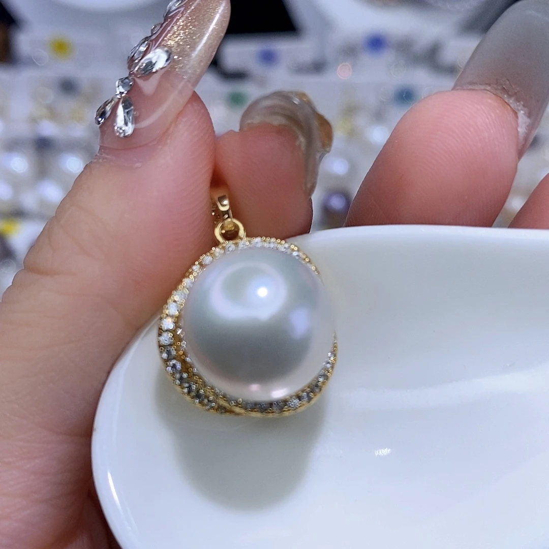 颈饰合金淡水珍珠