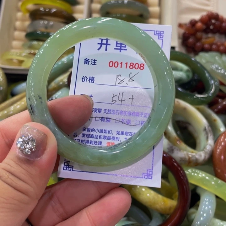 未镶嵌蛇纹石玉手镯