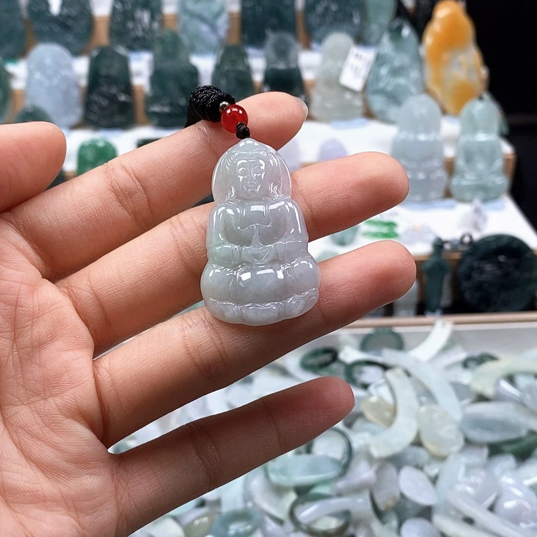 翡翠未镶嵌颈饰翡翠吊坠观音