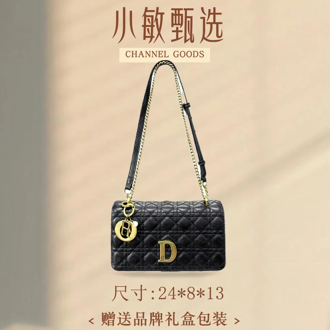 【小敏精选】渠道货SD-50268-复古黑简约大气新款女士手提包