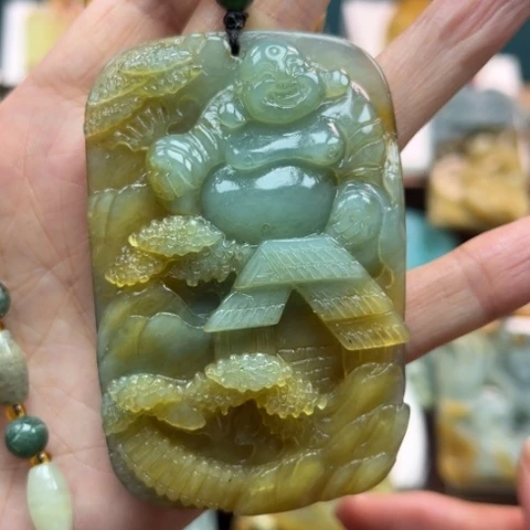 岫玉挂件未镶嵌挂件