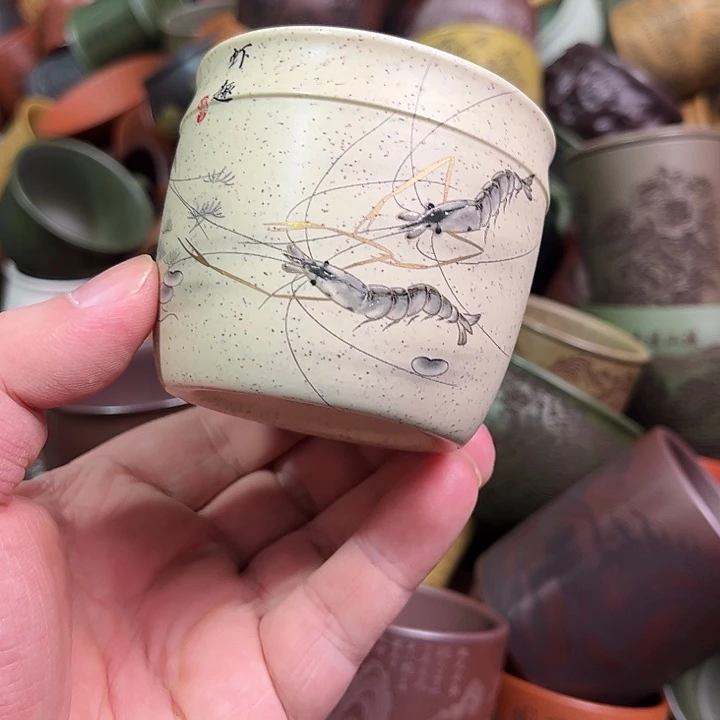 紫砂茶杯全手工紫砂主人杯