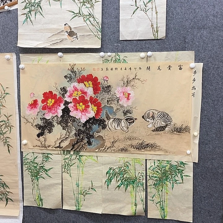 竖款新中式装饰画10