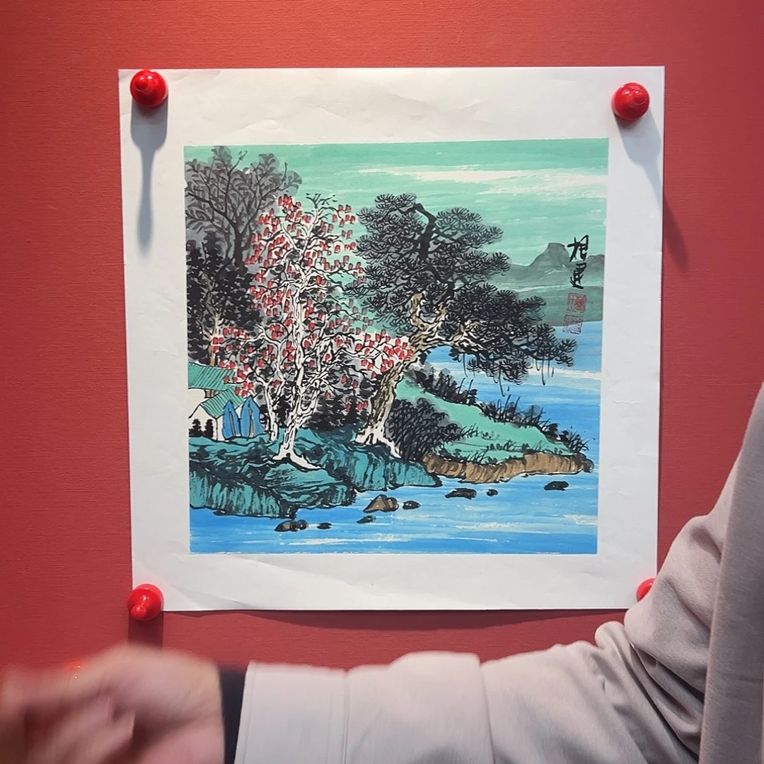 国画曹根建国画作品