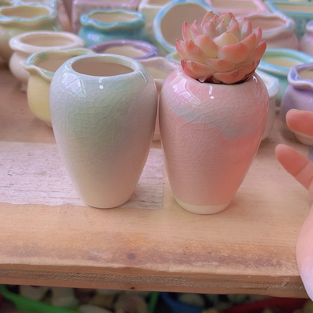 陶瓷花盆当场满12包邮