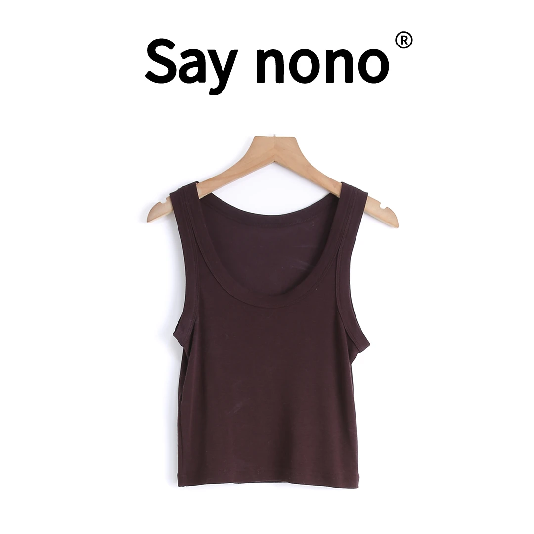 懒猫nono│Saynono 百搭款＿新款LYOCELL纯色经典简约背心 /SYP231