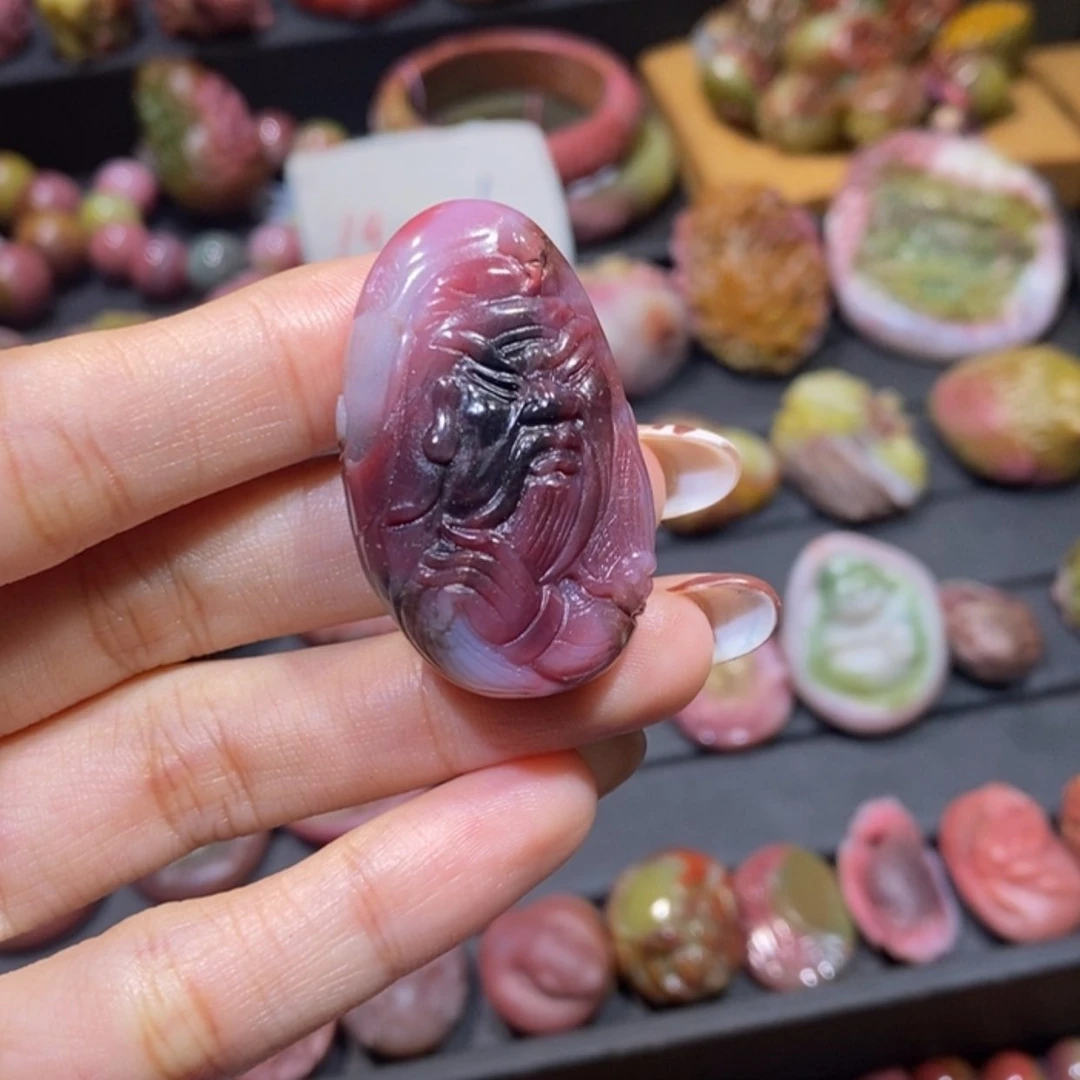 【闪购商品】未镶嵌手链玛瑙/玉髓盐源玛瑙。关公