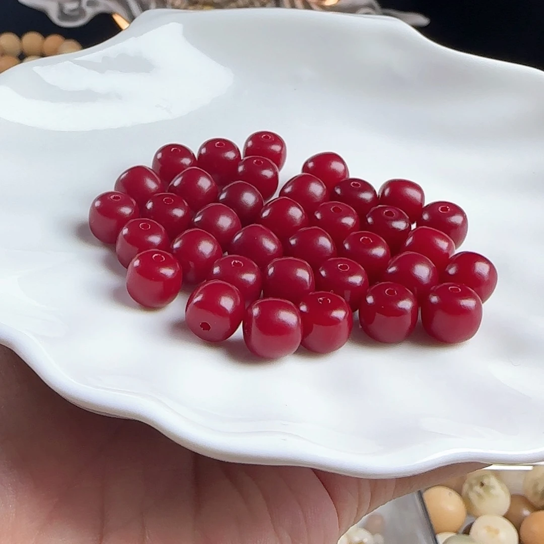 菩提根/象牙果手串卡10莎莎红桶珠100卡牌➕20备珠