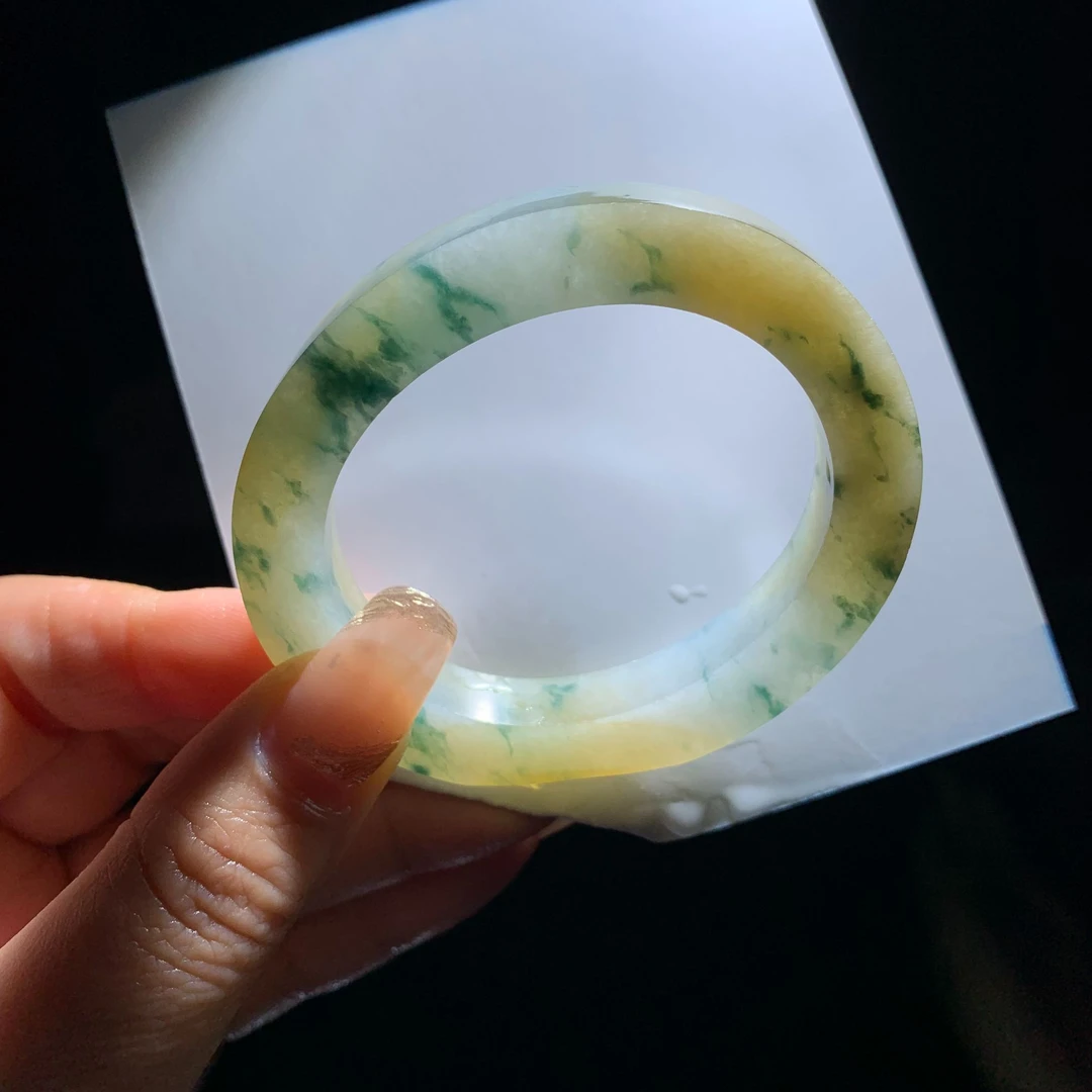 天然a货翡翠手镯毛坯定制（私拍不发货）