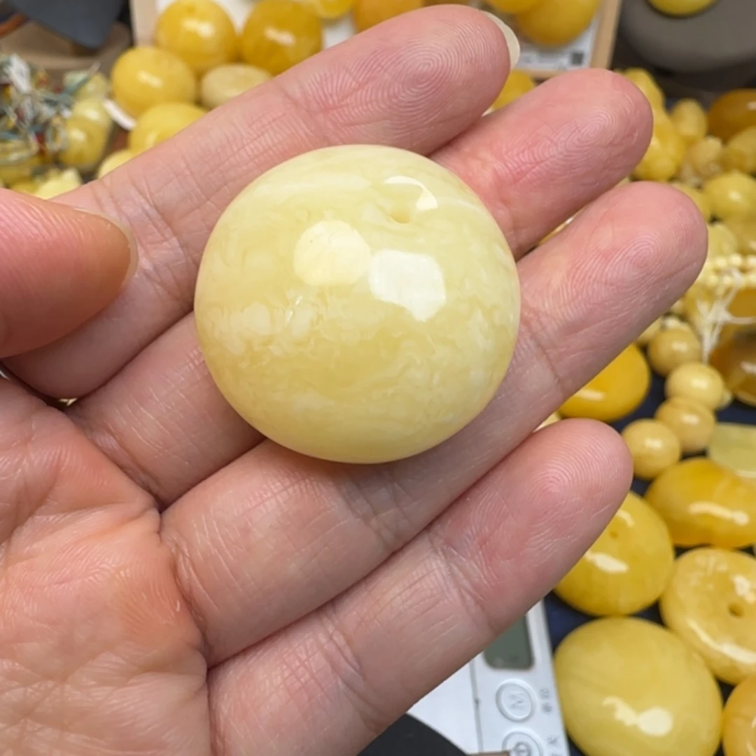 蜜蜡未镶嵌毛衣链天然蜜蜡