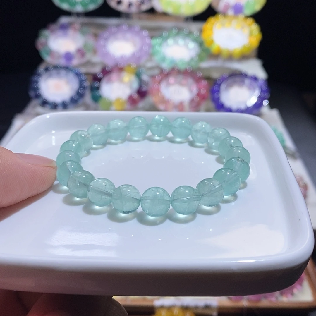 未镶嵌萤石手链曼波绿9加