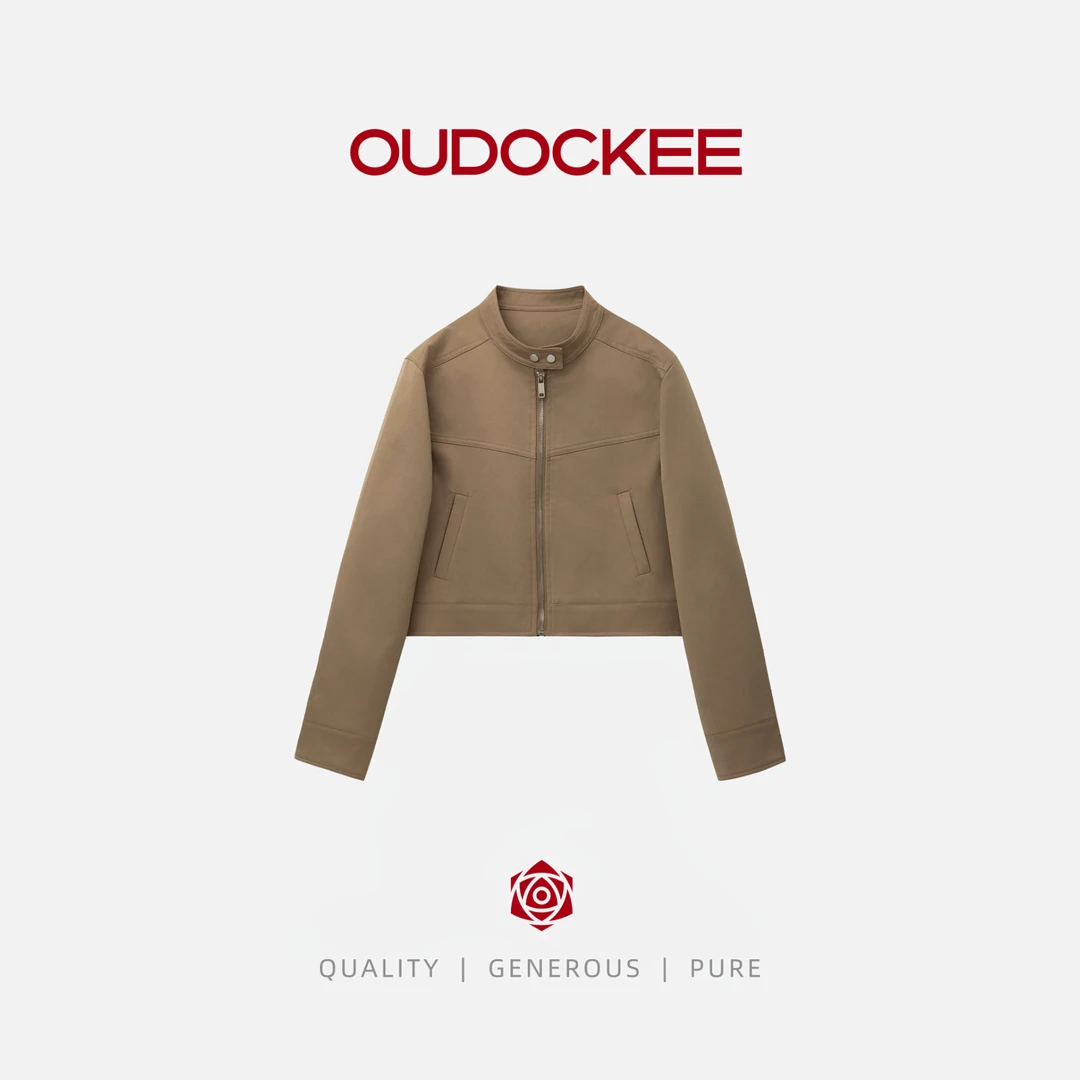 OUDOCKEE 鸥鸥【夹克】时尚立领气质时髦高级感外套 J2503E466T