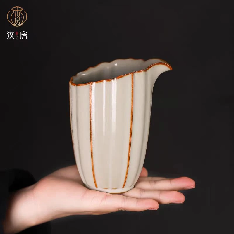 象牙黄葵口茶海CC3615
