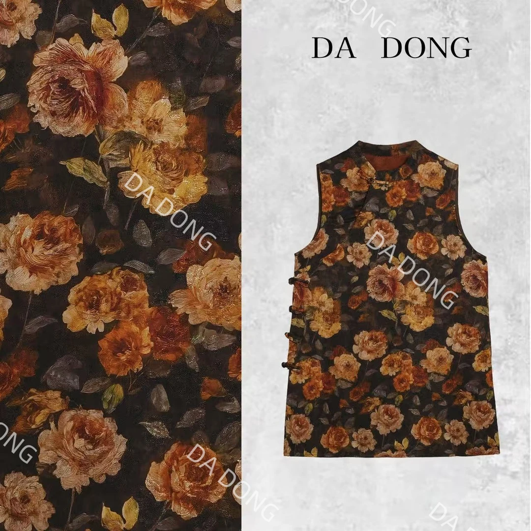 花语--中式国风气质时尚百搭小众设计显瘦夏季复古碎花轻奢裙子