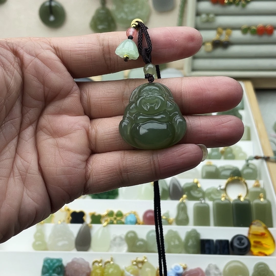 和田玉未镶嵌吊坠(不含链)