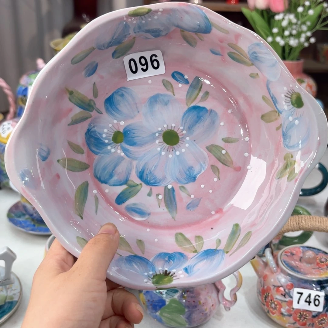 景德镇手绘高温釉下彩陶瓷茶具