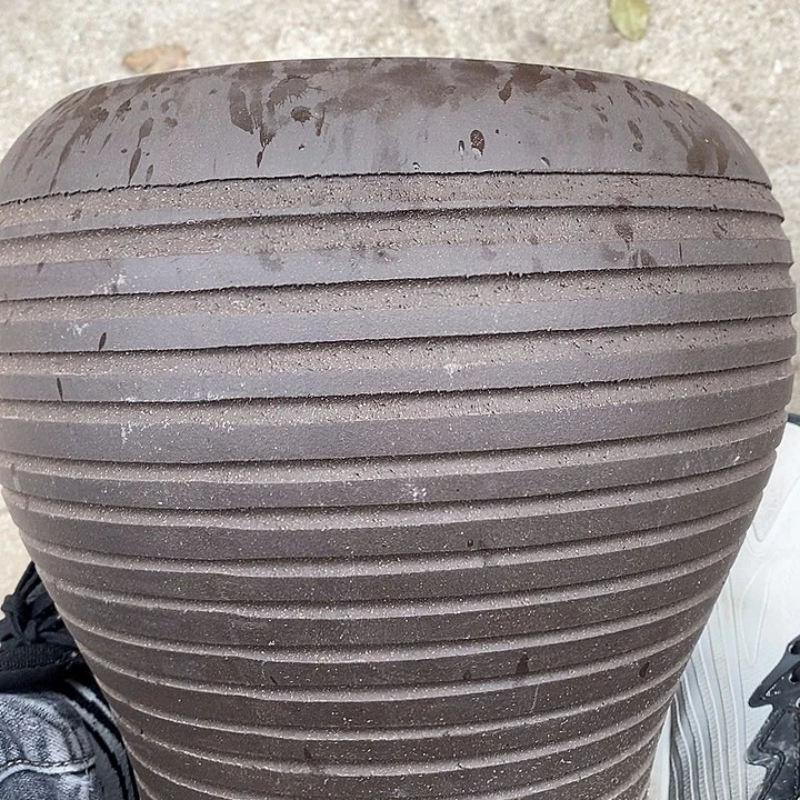 紫砂花盆高约29口约20