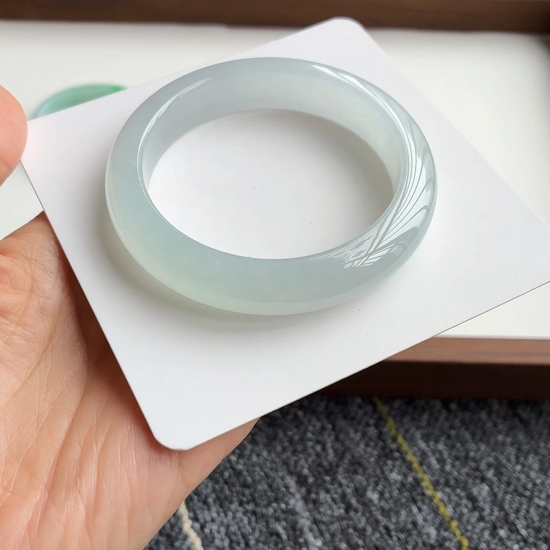 翡翠手镯未镶嵌3 正圈57