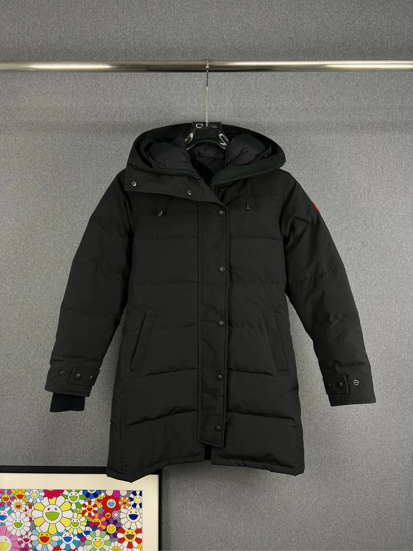 99新 CANADA GOOSE 加拿大鹅中长款派克羽绒服 XS码 12343