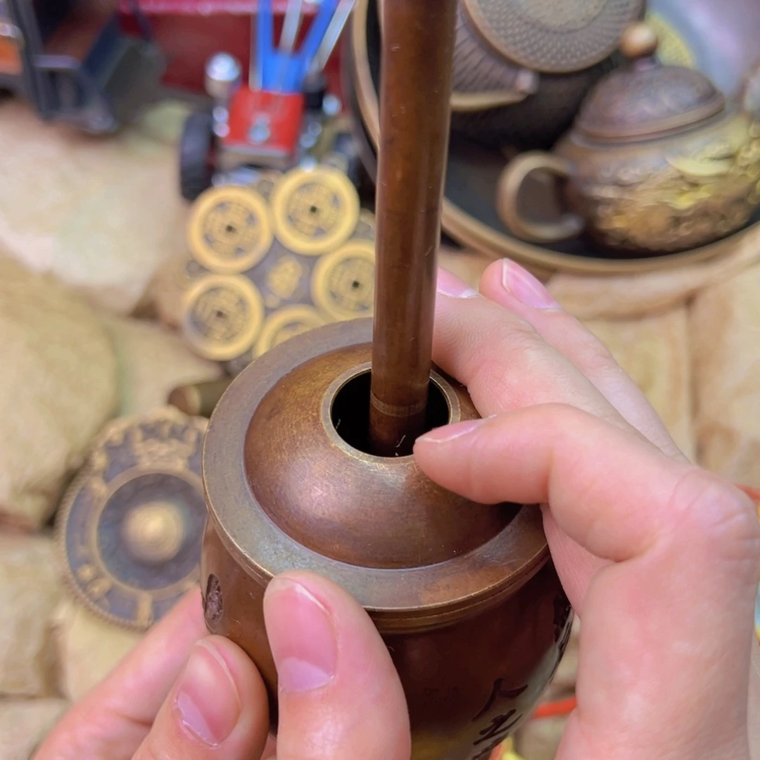 原矿风磨铜捣药罐