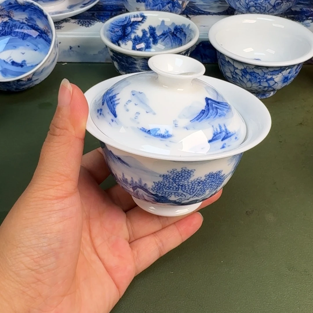 景德镇纯手绘茶具圆圆249