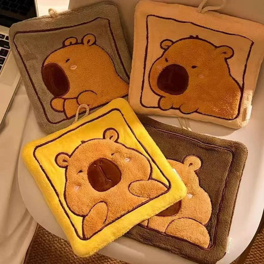 【拍一发三】2025新款卡皮巴拉擦手巾卡通厨房加大擦手巾不掉毛