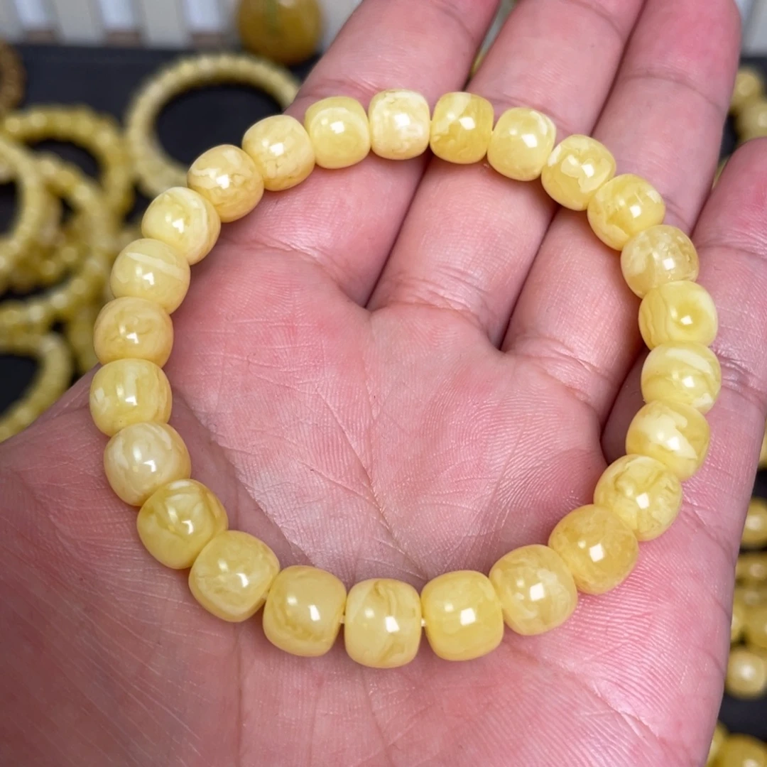 蜜蜡未镶嵌裸石蜜蜡手串8.8mm