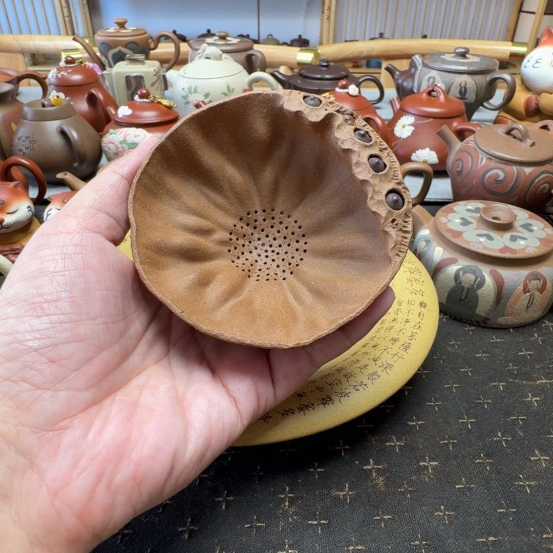 茶壶紫砂莲子茶漏段泥