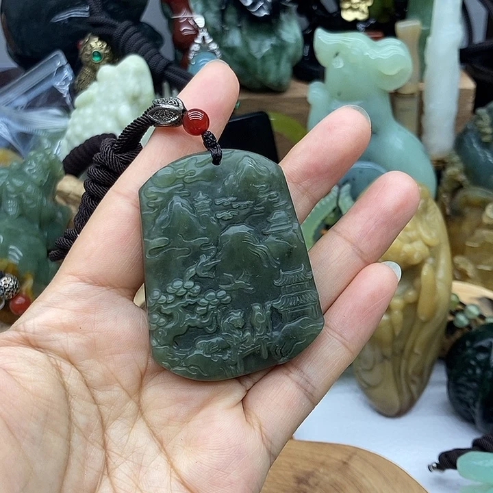 和田玉未镶嵌颈饰