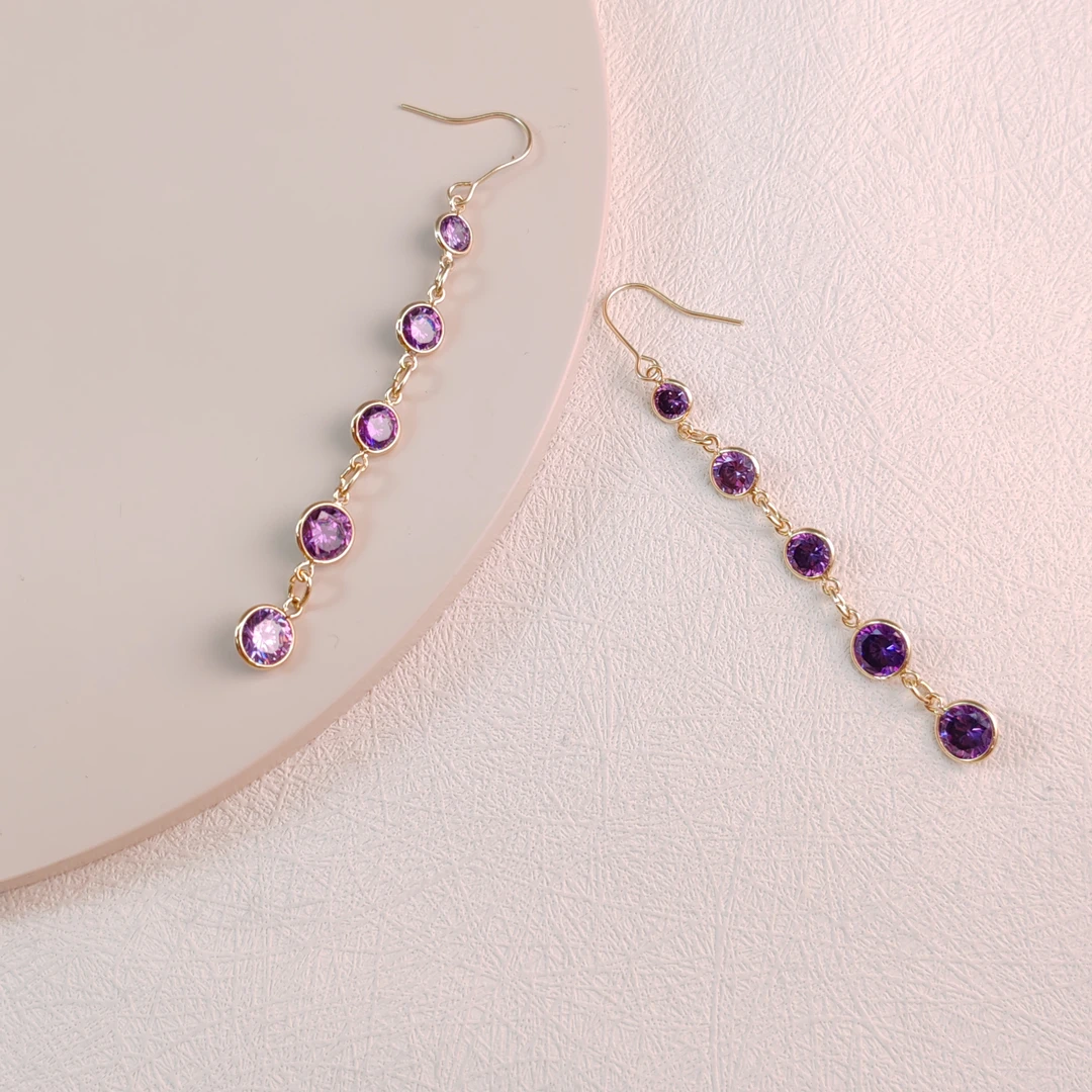 XUPING/旭平首饰 合金仿水晶耳饰 夏上新气质耳钩 GDQ X000996864