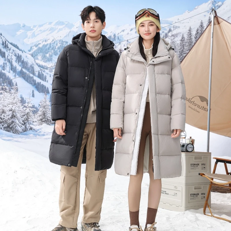 清货 长款情侣羽绒服加厚时尚气质韩版冬季外套
