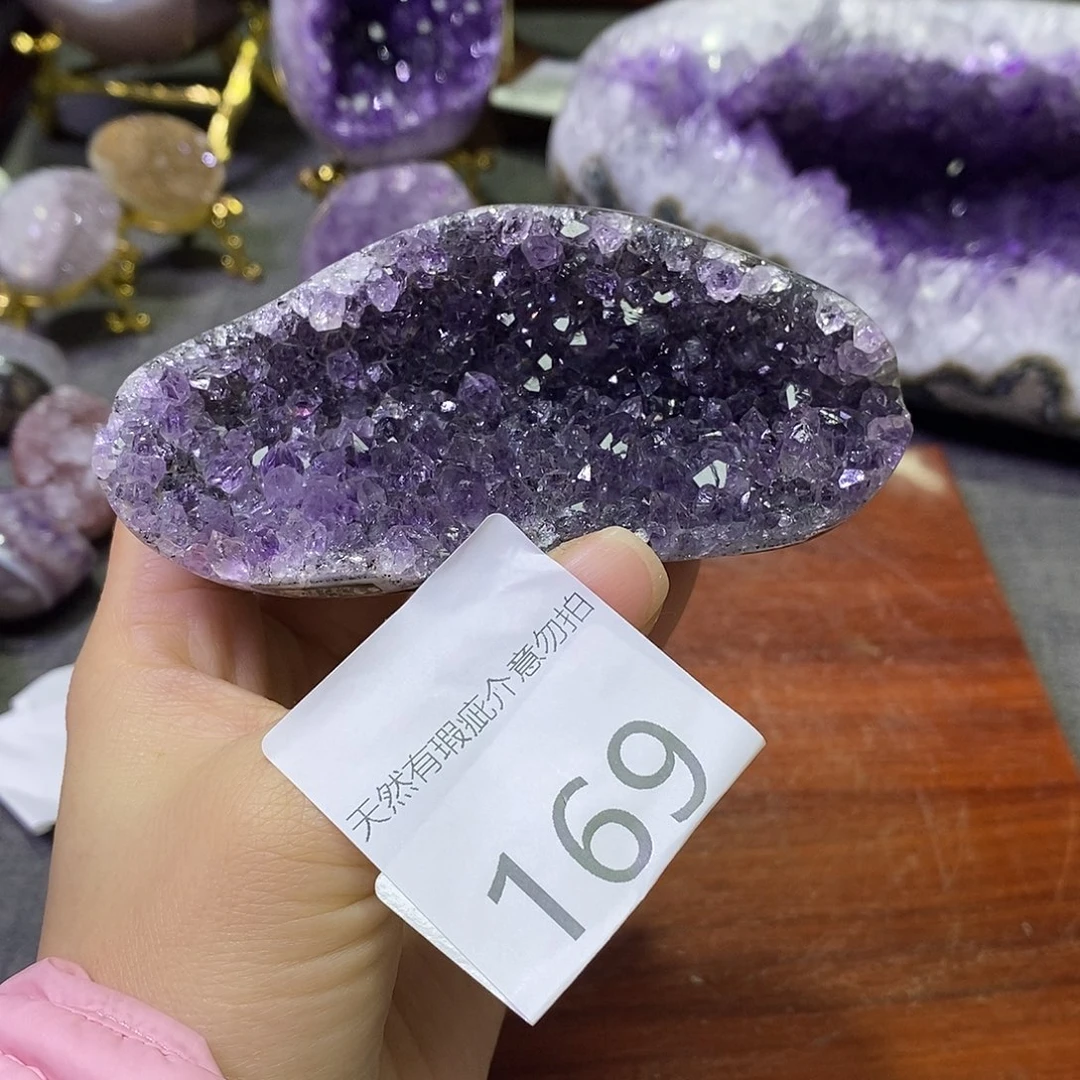 珠宝半成品紫晶未镶嵌