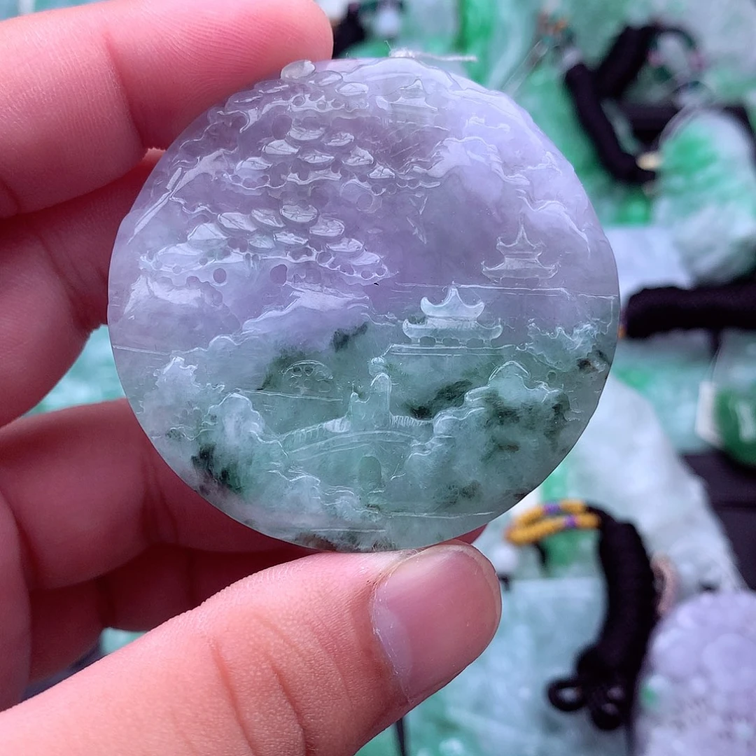 翡翠未镶嵌吊坠(不含链)