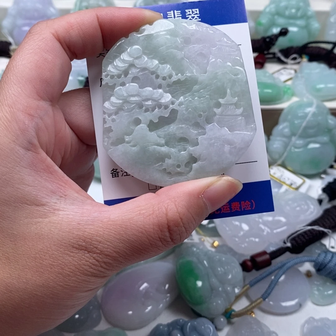 翡翠未镶嵌颈饰天然翡翠