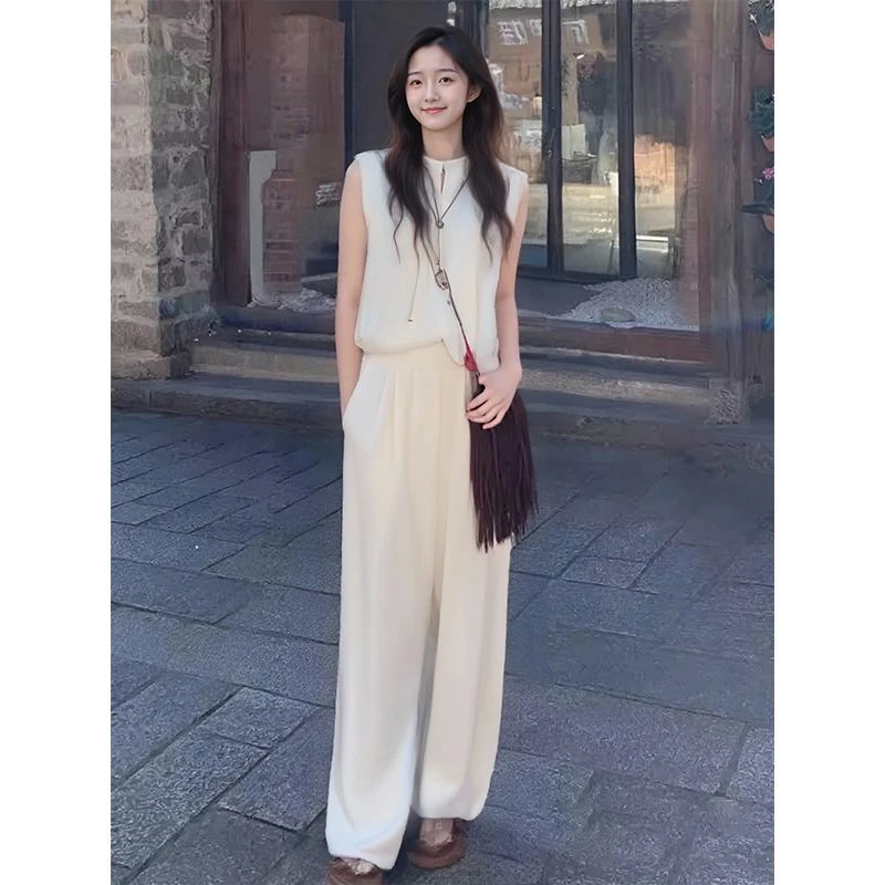 【丽公主】50037纯色无袖衫半身裙休闲时尚气质休闲个性套装