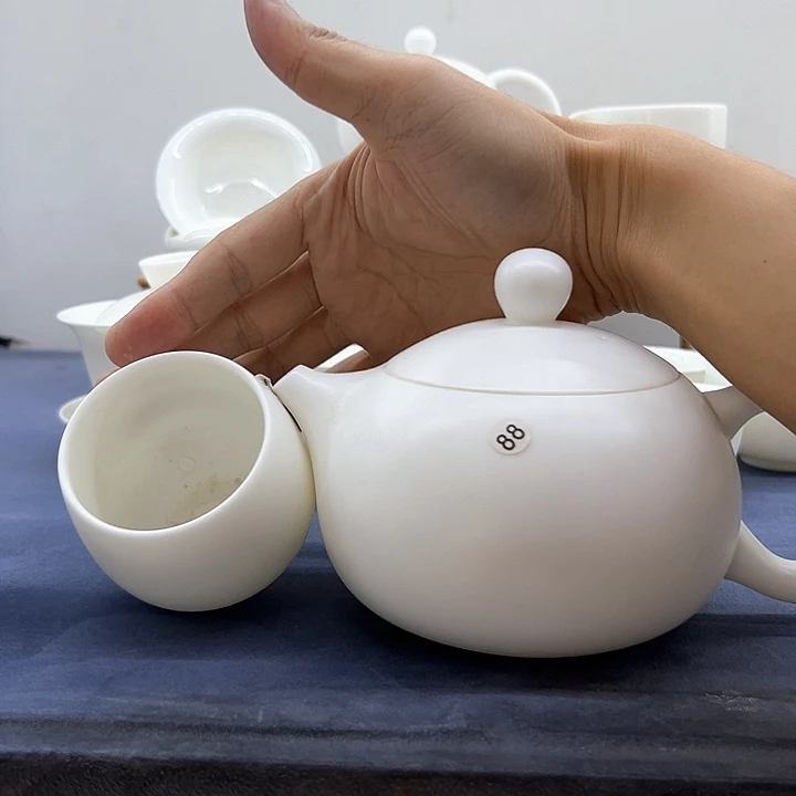 佛***说德化白瓷500毫升大壶