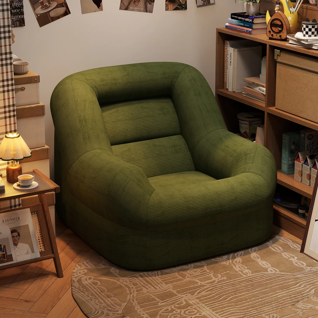 懒人沙发窝窝沙发榻榻米沙发椅阳台卧室网红可坐可躺复古单人沙发