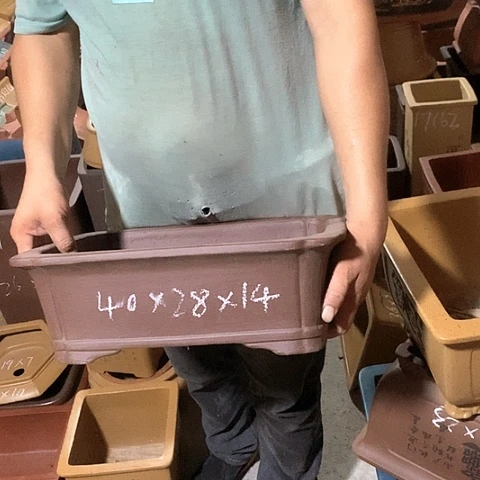 紫砂花盆手工制作