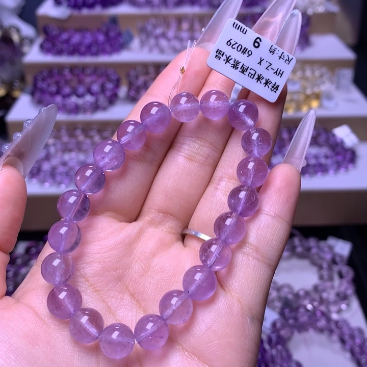 紫晶手串未镶嵌碎冰冰巴西