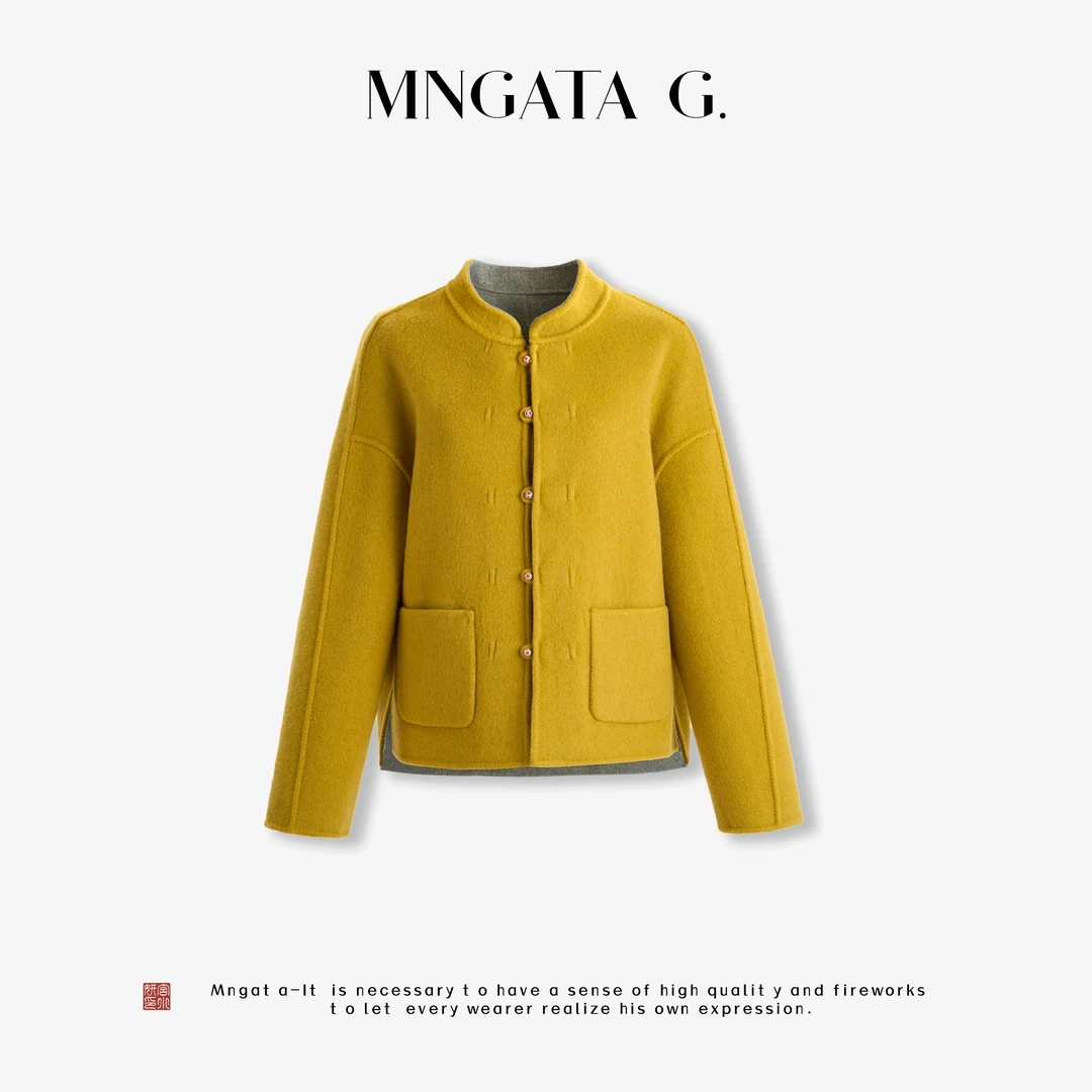 MNGATA G.宫小妍【锦瑟年华】绵羊毛秋冬新中式中国风外套5081058