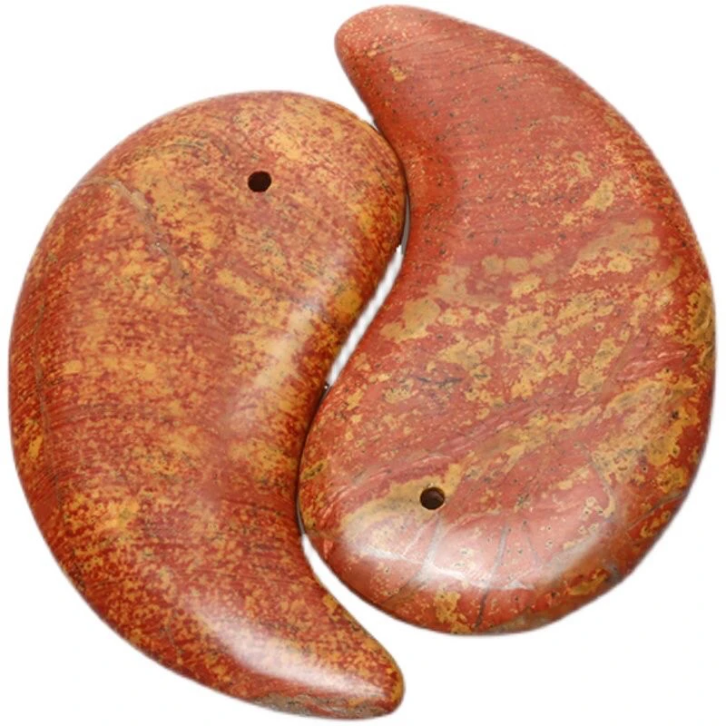 泗水圣地红砭石精品太极板刮脸板提拉刮板正宗按摩板刮痧片玄黄