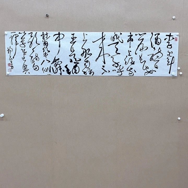 书法杨宇力 34*138㎝浙江  三届届展4平尺