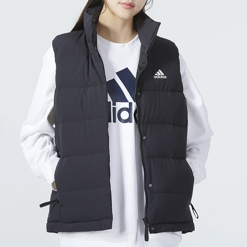 【达人专属】阿迪达斯羽绒马甲女冬季运动休闲上衣羽绒外套HG6280