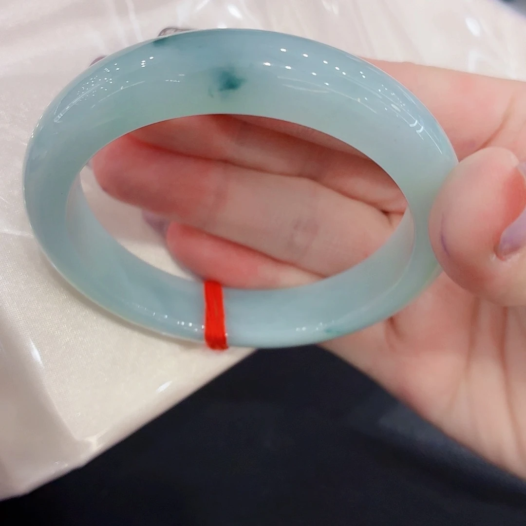 翡翠未镶嵌手镯天然缅甸翡翠手镯57