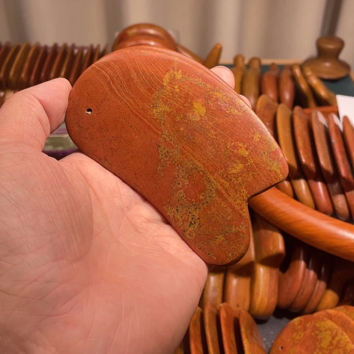 红砭石精品款刮痧板
