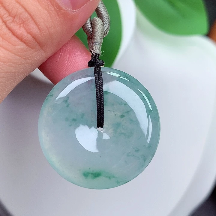 颈饰未镶嵌翡翠平安扣 29x5.8mm