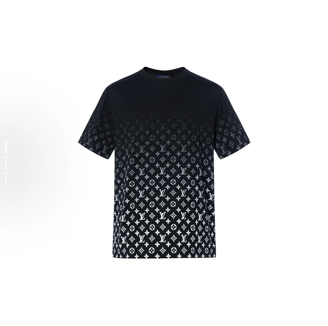 全新未使用 LouisVuitton/路易威登 满印花渐变圆领短袖/全尺码