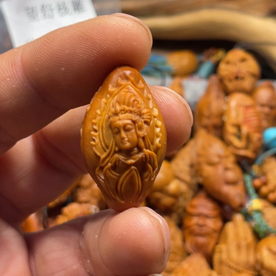 橄榄核手串/手链浮雕观音428