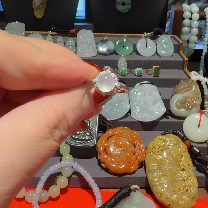 翡翠未镶嵌戒指天然缅甸翡翠支持全国复检